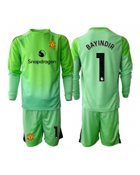 Billige Fotballdrakt Manchester United Altay Bayindir #1 Keeper Replika Tredjedraktsett Barn 2025-26 Langermet (med bukser)